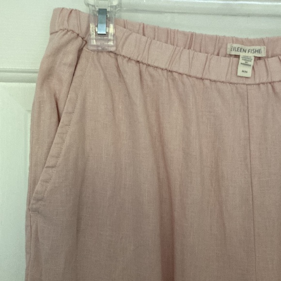 Eileen Fisher Pink Linen Pants - Picture 5 of 9